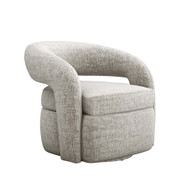 Interlude Home Targa Swivel Chair - Storm