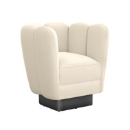 Interlude Home Gallery Swivel Chair Gunmetal - Pure