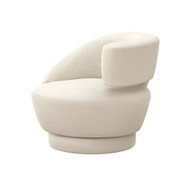 Interlude Home Arabella Right Swivel Chair - Pure