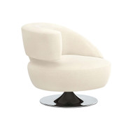 Interlude Home Isabella Left Swivel Chair - Pure