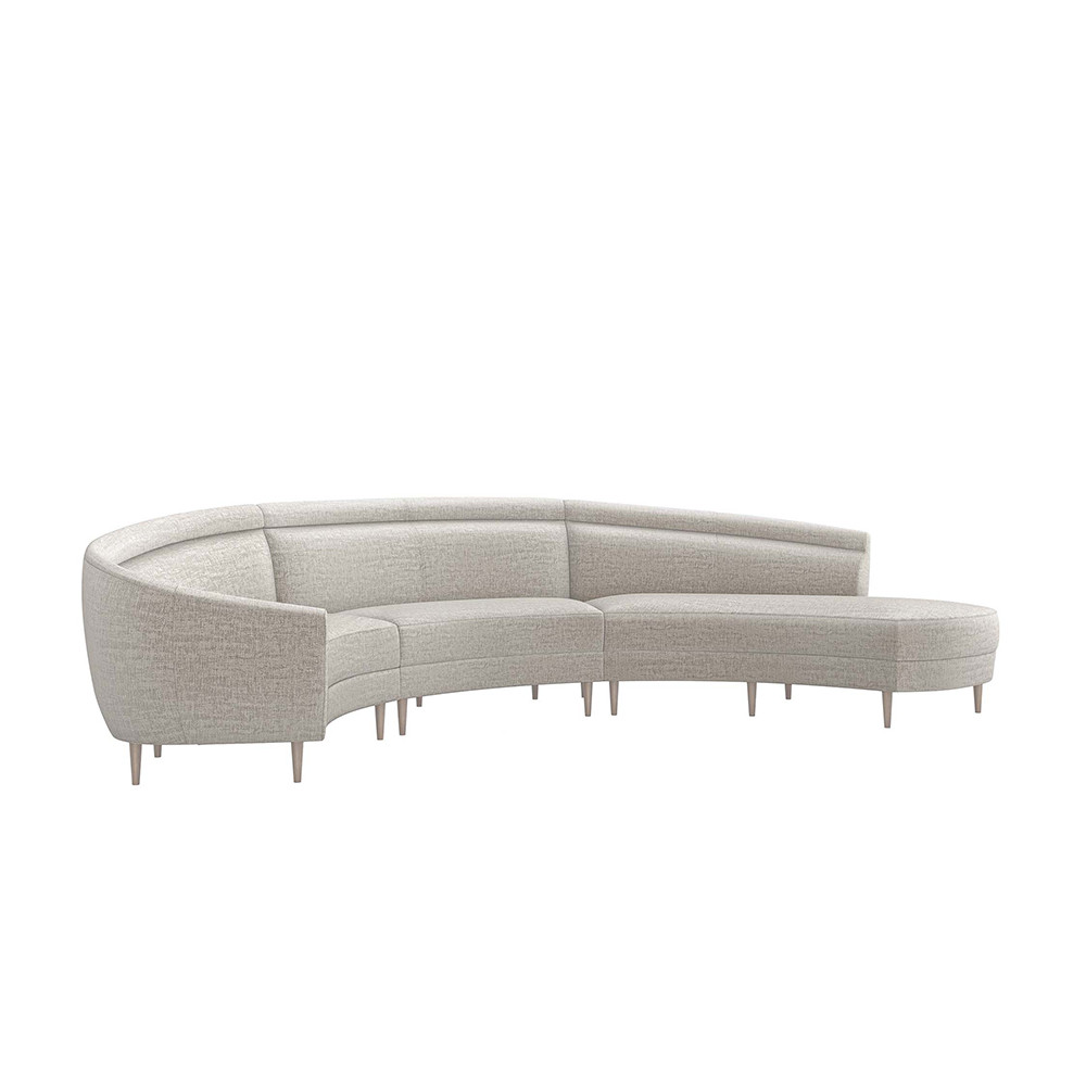 Interlude Home Capri Right Chaise Sectional Storm