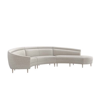 Interlude Home Capri Right Chaise Sectional - Storm
