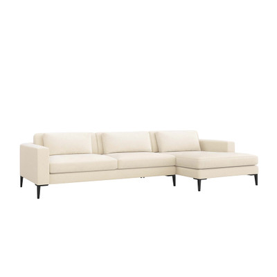 Interlude Home Izzy Right Chaise Sectional - Pure