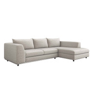 Interlude Home Comodo Left Chaise Sectional - Storm