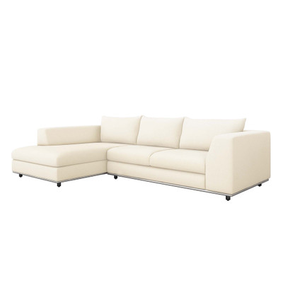 Interlude Home Comodo Left Chaise Sectional - Pure