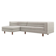 Interlude Home Ornette Left Chaise Sectional - Storm