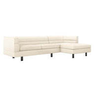 Interlude Home Ornette Right Chaise Sectional - Pure