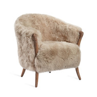 Interlude Home Ilaria Lounge Chair - Morel Taupe