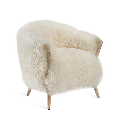 Interlude Home Ilaria Lounge Chair - Ivory