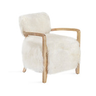 Interlude Home Royce Lounge Chair - Ivory