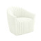 Interlude Home Channel Swivel Chair - Shell