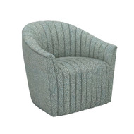 Interlude Home Channel Swivel Chair - Pool