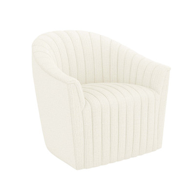 Interlude Home Channel Swivel Chair - Dune