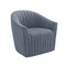 Interlude Home Channel Swivel Chair - Azure
