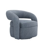 Interlude Home Targa Swivel Chair - Azure