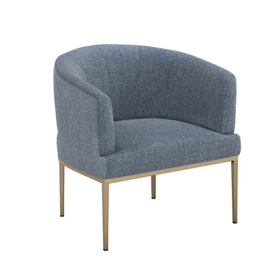 Interlude Home Martine Chair - Azure