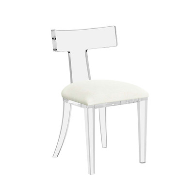 Interlude Home Tristan Acrylic Chair - Shell