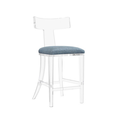 Interlude Home Tristan Acrylic Counter Stool - Surf