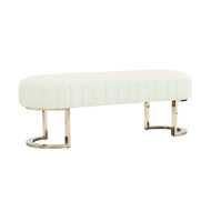 Interlude Home Harlow Bench - Shell