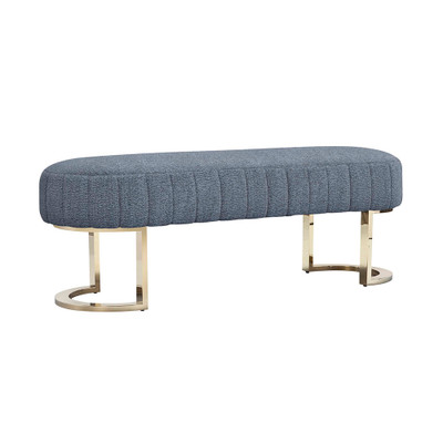 Interlude Home Harlow Bench - Azure