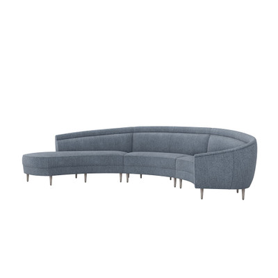 Interlude Home Capri Right Chaise Sectional - Azure