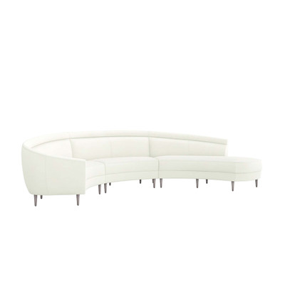 Interlude Home Capri Left Chaise Sectional - Shell