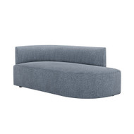 Interlude Home Martine Left Chaise - Azure