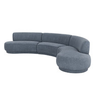Interlude Home Nuage Left Sectional - Azure
