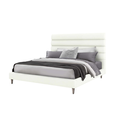 Interlude Home Channel King Bed - Shell