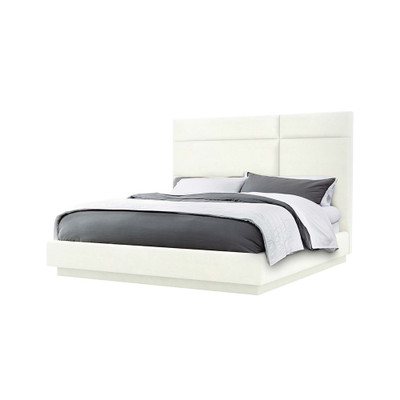 Interlude Home Quadrant King Bed - Shell