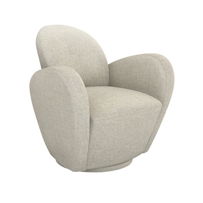 Interlude Home Miami Swivel Chair - Wheat