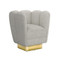 Interlude Home Gallery Swivel Chair Brass - Rock