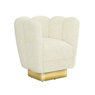Interlude Home Gallery Swivel Chair Brass - Down