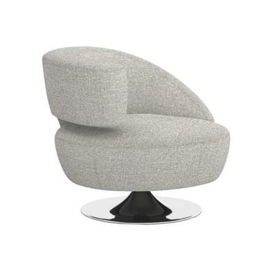 Interlude Home Isabella Left Swivel Chair - Rock