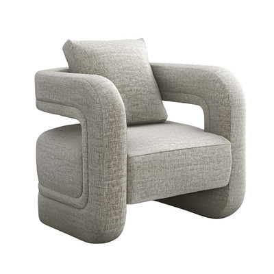 Interlude Home Scillia Chair - Feather