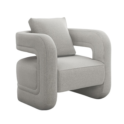 Interlude Home Scillia Chair - Grey