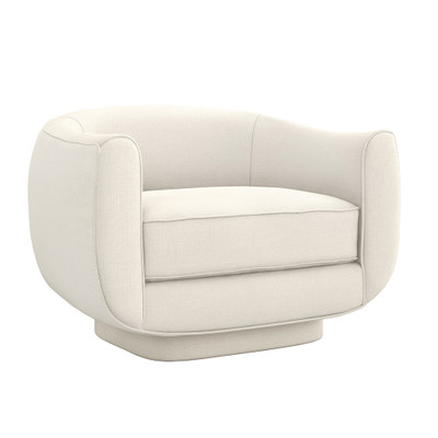 Interlude Home Spectrum Swivel Chair - Pearl