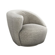 Interlude Home Carlisle Left Swivel Chair - Feather