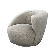 Interlude Home Carlisle Right Swivel Chair - Feather