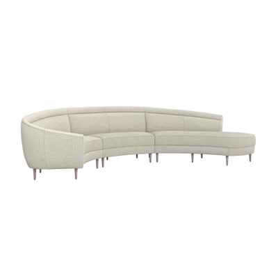 Interlude Home Capri Right Chaise Sectional - Wheat