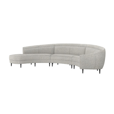 Interlude Home Capri Left Chaise Sectional - Rock
