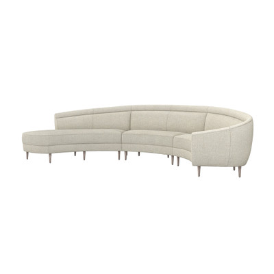 Interlude Home Capri Left Chaise Sectional - Wheat