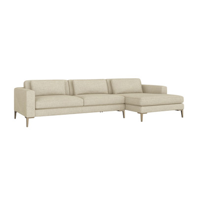 Interlude Home Izzy Right Chaise Sectional - Bluff