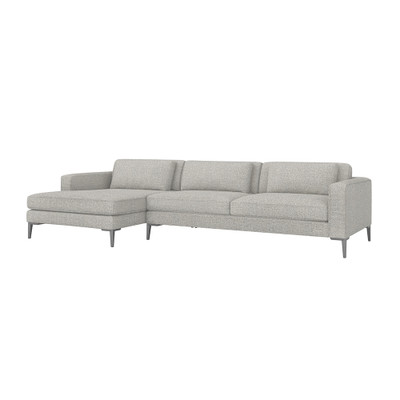 Interlude Home Izzy Left Chaise Sectional - Rock