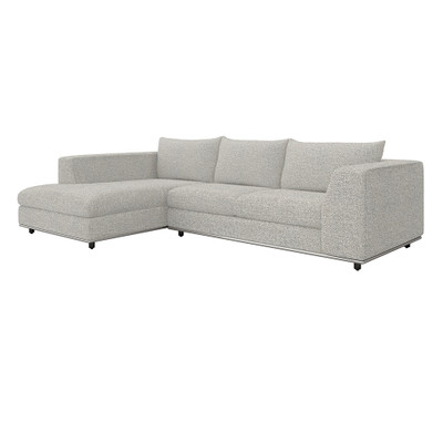 Interlude Home Comodo Left Chaise Sectional - Rock