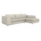 Interlude Home Comodo Right Chaise Sectional - Wheat