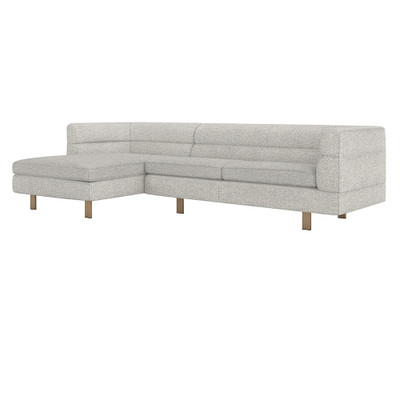 Interlude Home Ornette Left Chaise Sectional - Rock