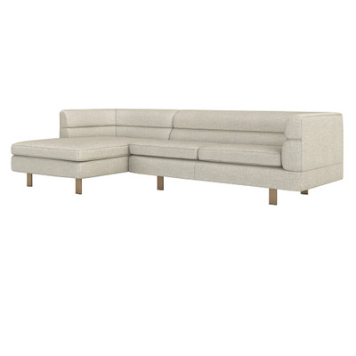 Interlude Home Ornette Left Chaise Sectional - Wheat