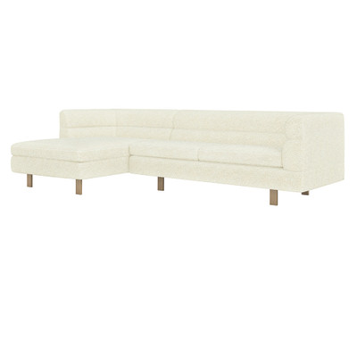 Interlude Home Ornette Left Chaise Sectional - Down