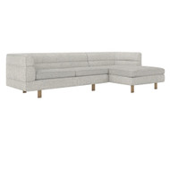 Interlude Home Ornette Right Chaise Sectional - Rock